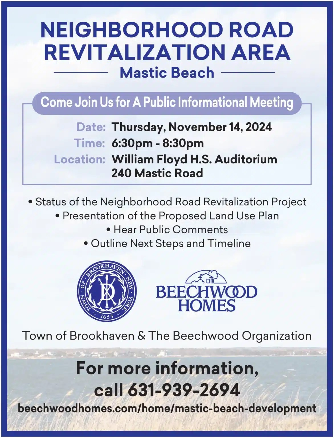 Public Meeting – Mastic Beach