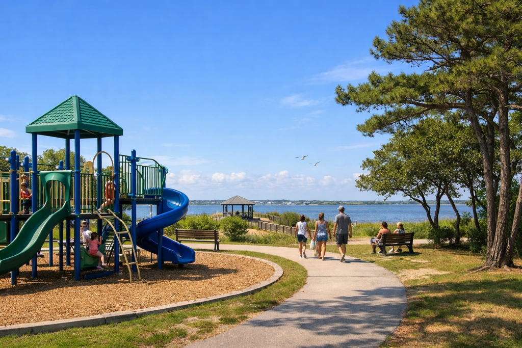 Family-friendly park and playground near Mastic Beach NY on Long Island’s South Shore